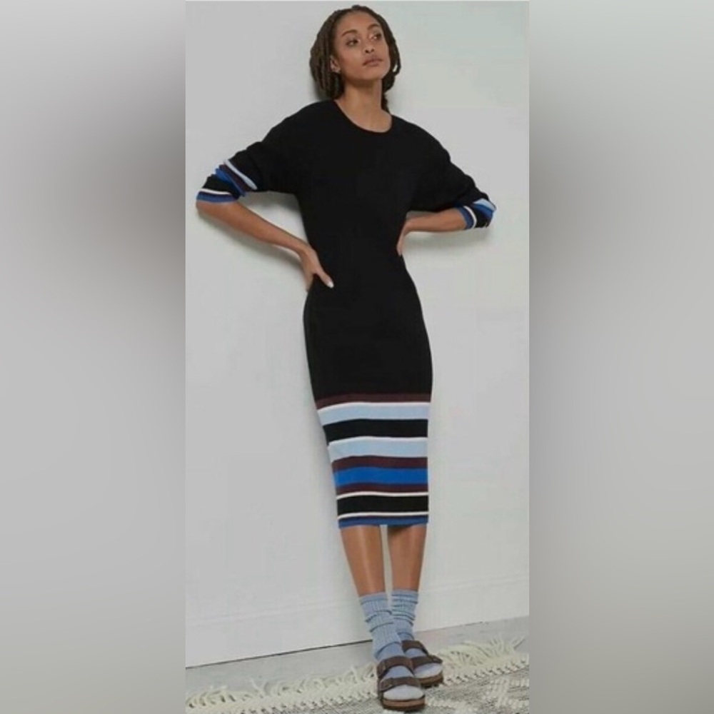 Anthropologie Striped Knit Dress